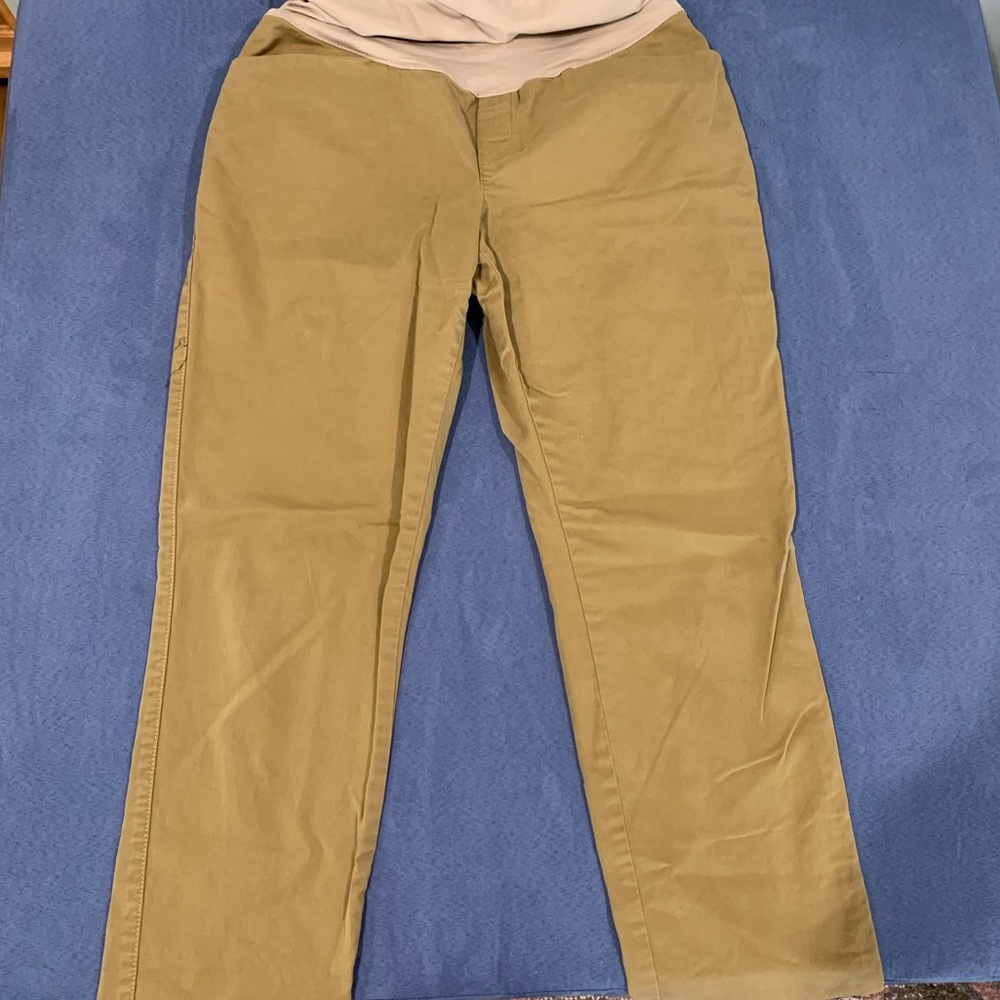 Gap Maternity Cropped Khakis